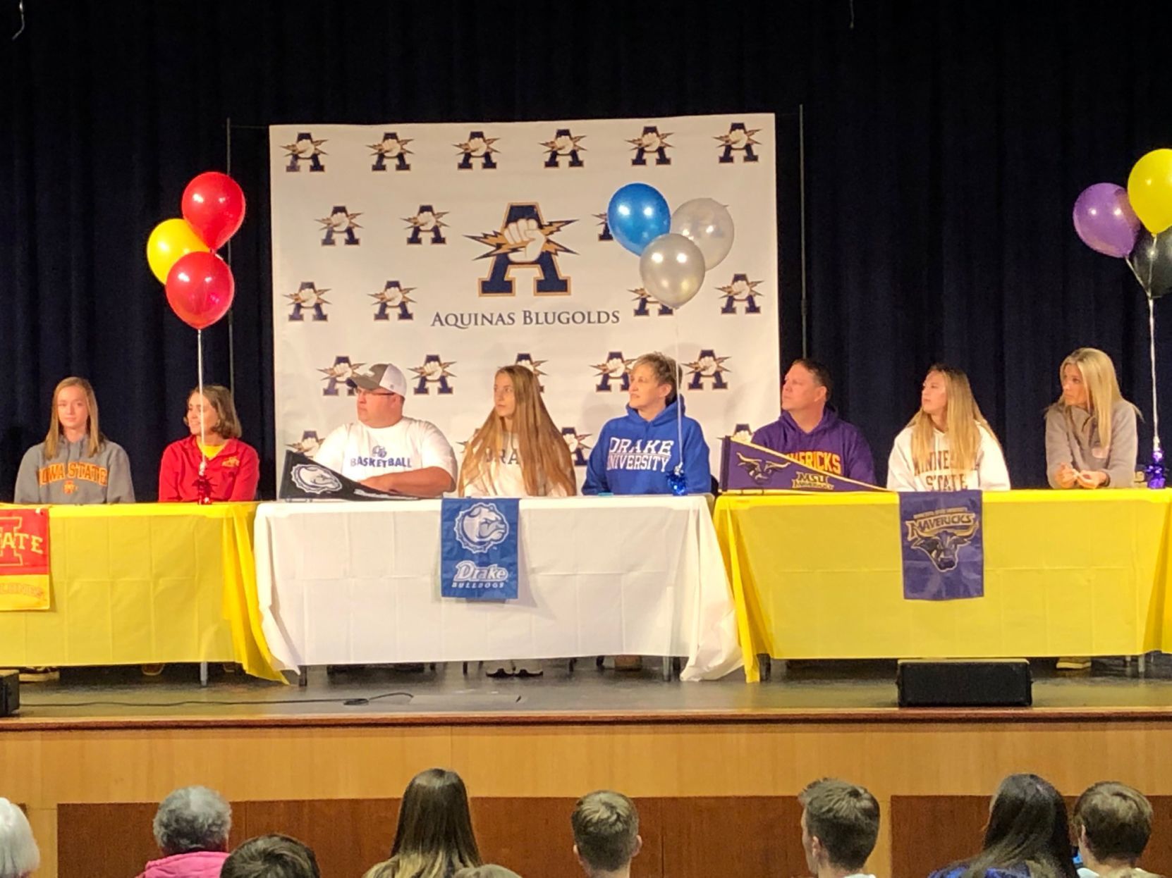 Lexi Donarski, Courtney Becker and Taylor Theusch